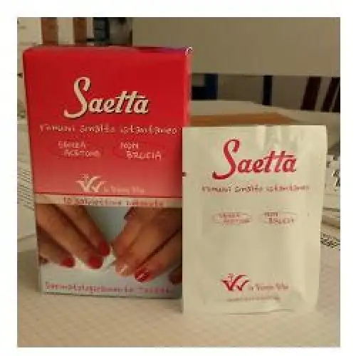 La Verde Vita Saetta Lingette Dissolvante pour Vernis à Ongles 50 ml
