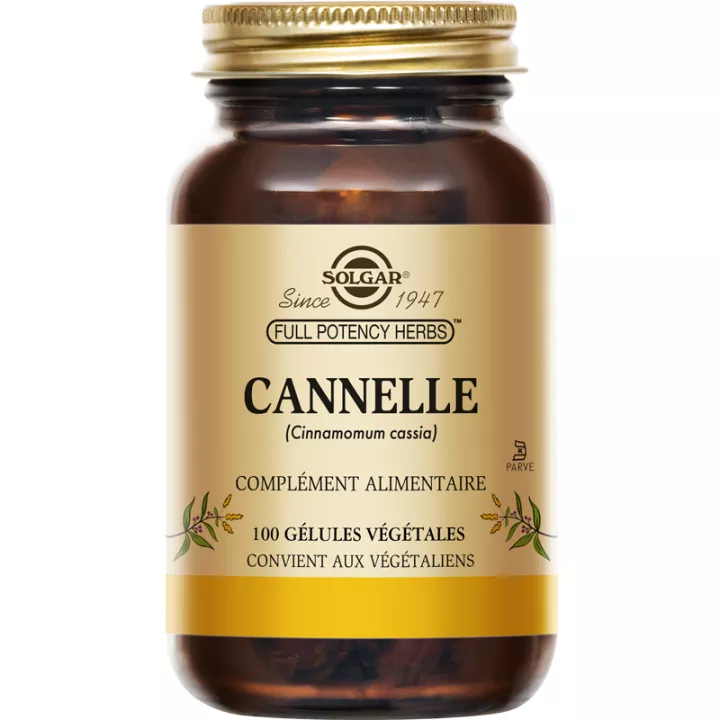 Solgar Cannelle 100 gélules végétales*
