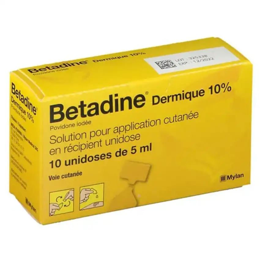 Betadine Dermique 10% solution 10 unidoses