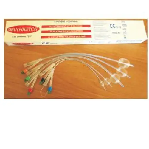 Sonde de Foley en silicone Orly 2 voies pour homme Taille Ch 14