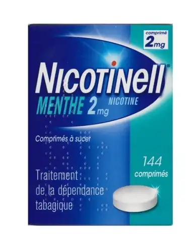 NICOTINELL Menthe 2 mg boîte de 144 comprimés