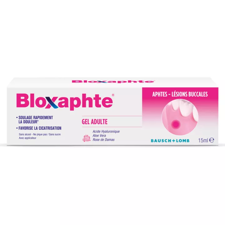 Bausch+Lomb Bloxaphte Gel Adulte Aphtes Lésions Buccales 15 ml