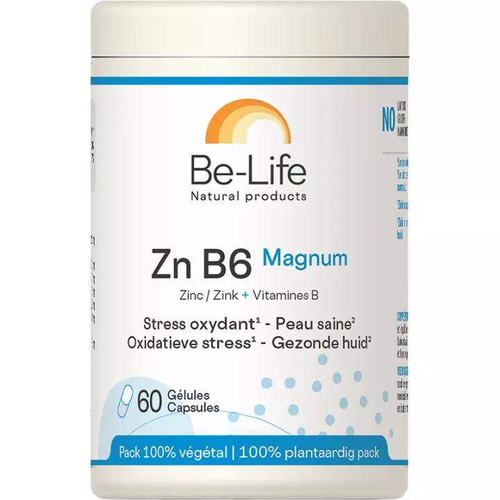 Be-Life Zn B6 Magnum Stress Oxydatif et Peau Saine 60 gélules