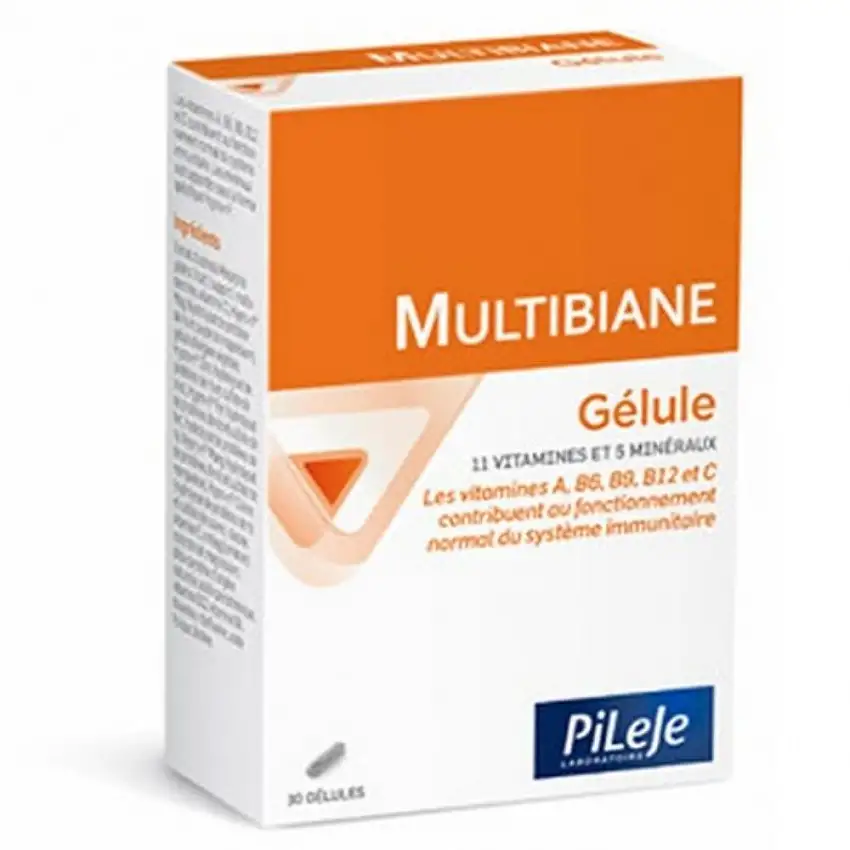 Pileje Multibiane - 30 Gélules - Équilibre en vitamines et minéraux
