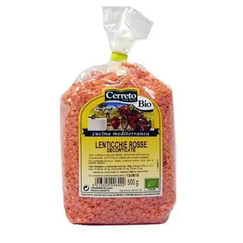 La Collina Dei Fiori Lentilles corail pelées bio sans gluten 500g