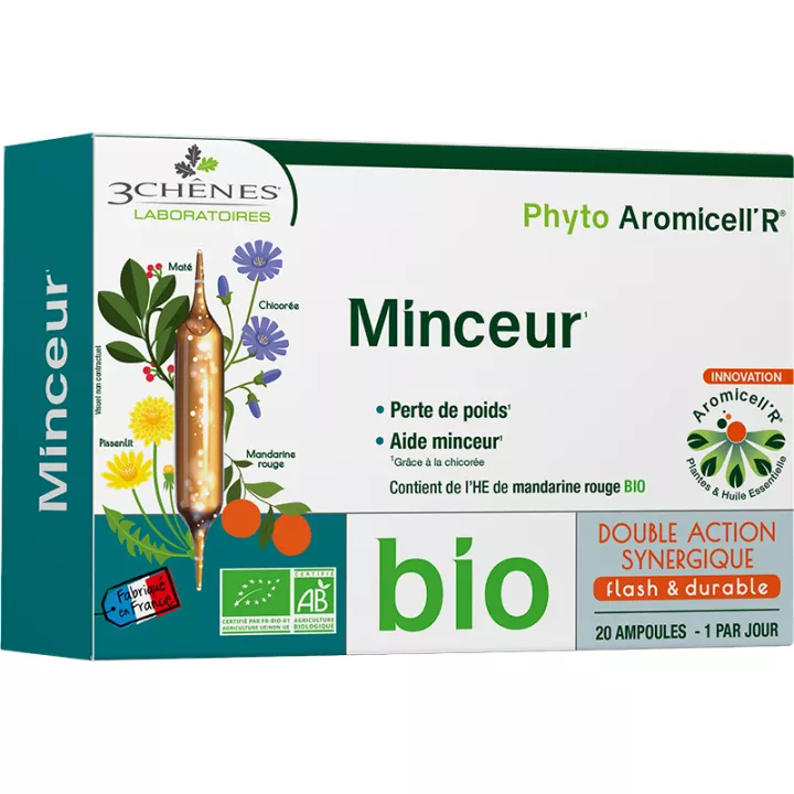 3 Chênes Phyto Aromicell R Bio Minceur 20 ampoules