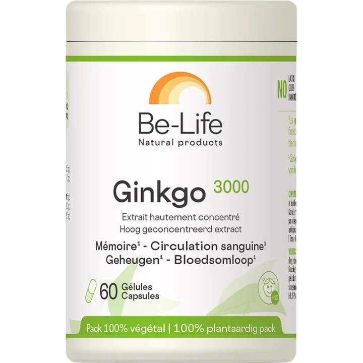 Be-Life Ginkgo 3000 Mémoire - Circulation Sanguine