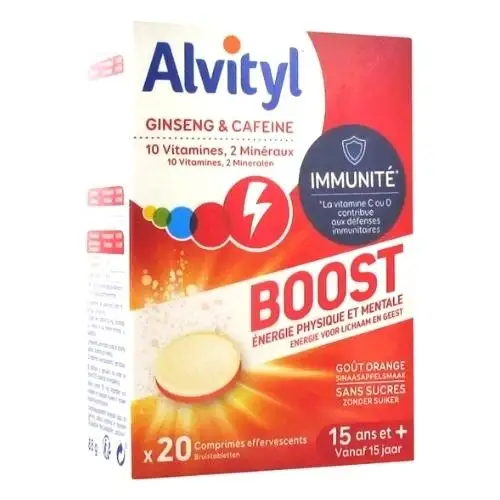 ALVITYL Boost Ginseng & Caféine 20 comprimés