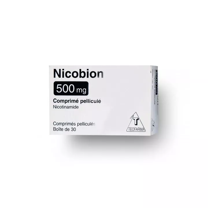 Nicobion 500 mg Vitamine PP Nicotinamide 30 comprimés