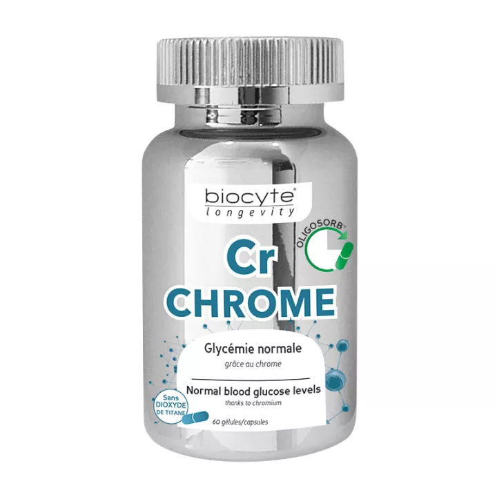 Biocyte Longevity Cr Chrome Contrôle Glycémie 60 Gélules