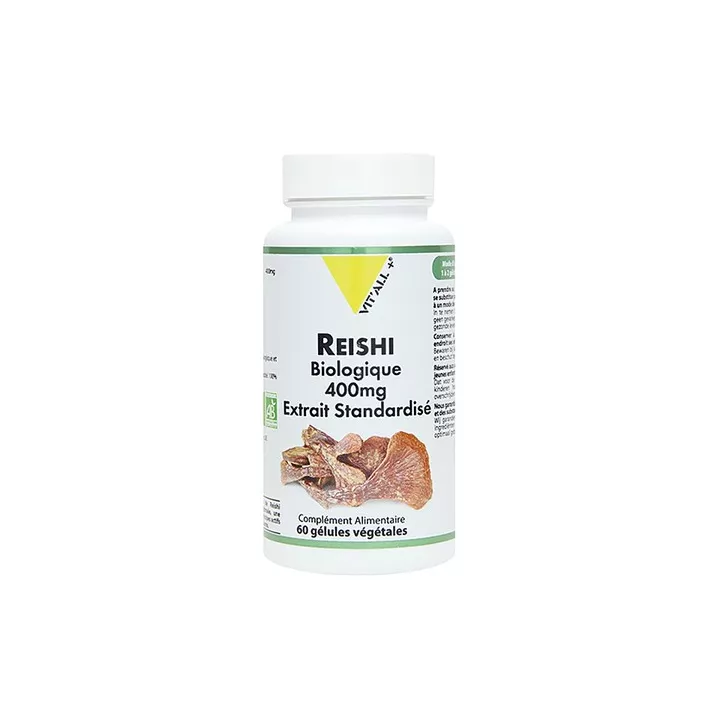 Vitall+ Reishi Bio 400mg 60 gélules