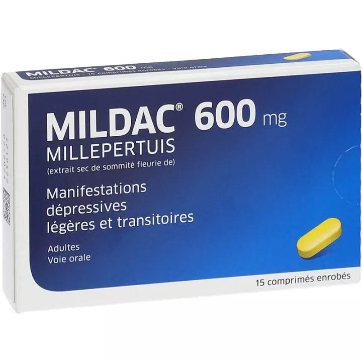 Mildac 600mg Manifestations dépressives 15 Comprimés