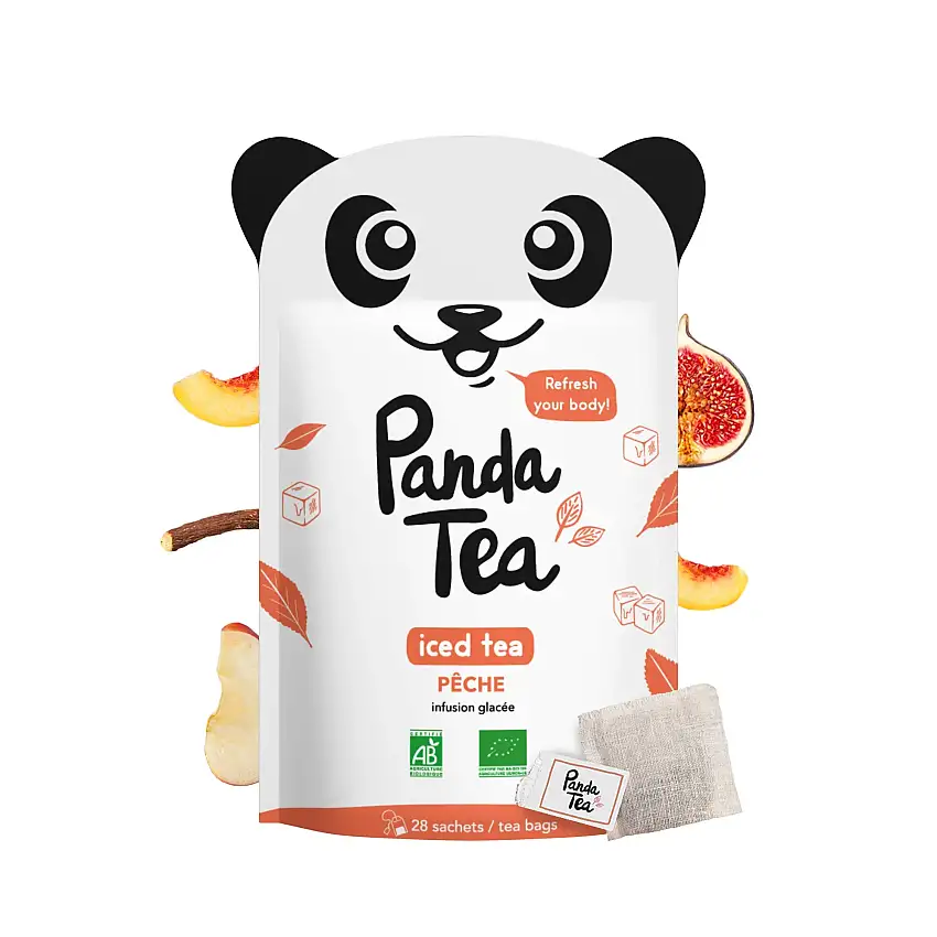 Panda Tea Iced Tea Detox Pêche - 28 sachets