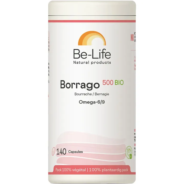 Be-Life Borrago 500 Bourrache Bio Omega 6-9