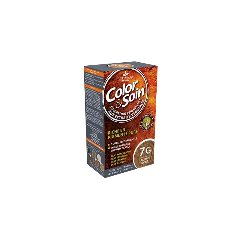 3 CHENES COLOR & SOIN BLOND DORE 7G