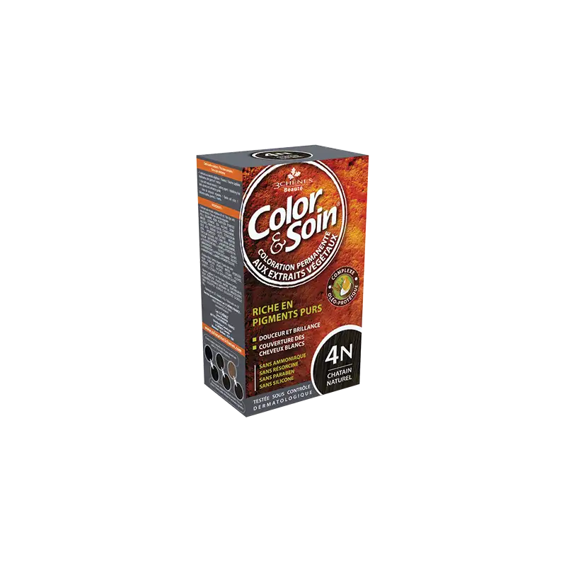 3 CHENES COLOR & SOIN CHÂTIN NATUREL 4N