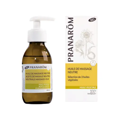 PRANAROM - Huile De Base Neutre Naturelle Bio Pour Massages - Flacon Pompe 100ml