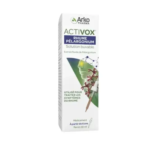 ARKOPHARMA - Activox Rhume Pélargonium - 30 ml