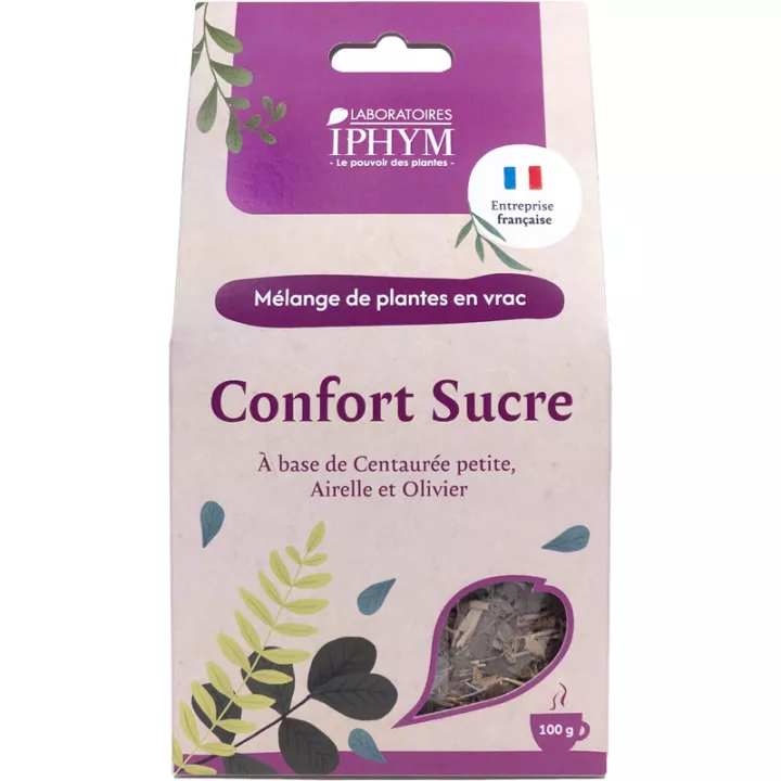 Tisane Confort Sucre Iphym Mélange de Plantes en Vrac 100 g