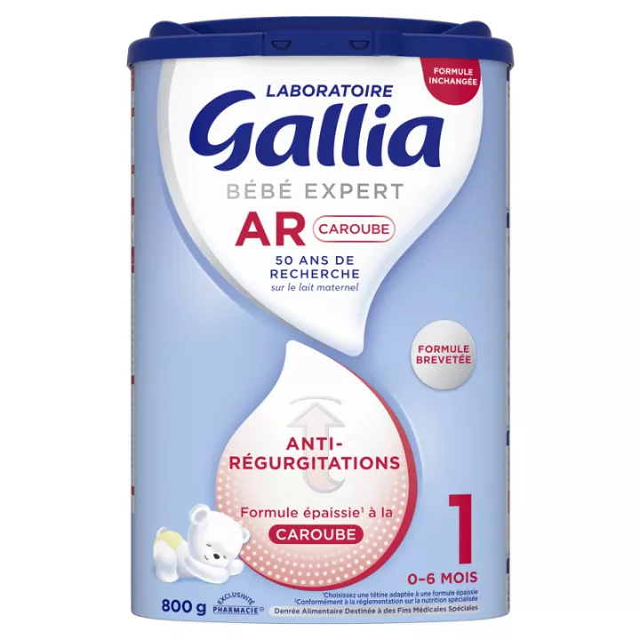 Gallia Bébé Expert AR Caroube 1 Anti-Régurgitations 0-6 Mois 800 g
