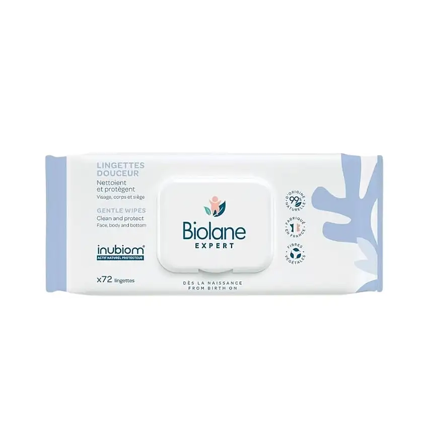 Biolane Lingettes Douceur - 72 Lingettes