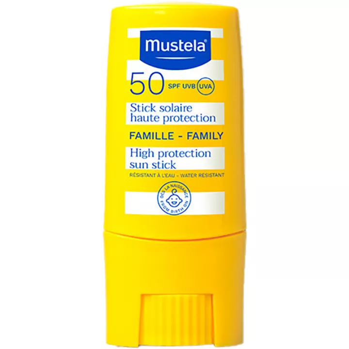 Mustela Bébé-Enfant-Famille Stick Solaire Haute Protection Spf 50 9 ml