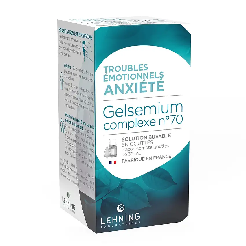 Gelsemium Complexe N°70, Solution Buvable en Gouttes
