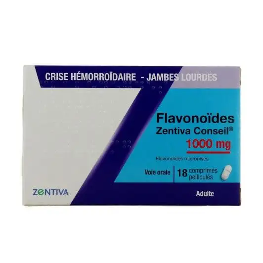 Flavonoides 1000mg Zentiva Comprimés 18