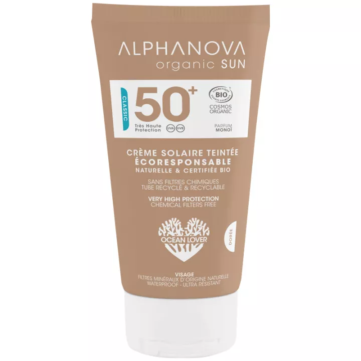 Alphanova Organic Sun Crème Solaire Teintée Bio 50 ml