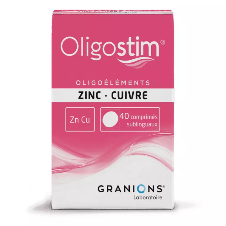 Granions Oligostim ZN-CU 40 comprimés