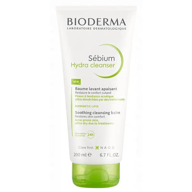 Bioderma Sebium Hydra Cleanser 200ml - Baume apaisant lavant, restaure le confort cutané