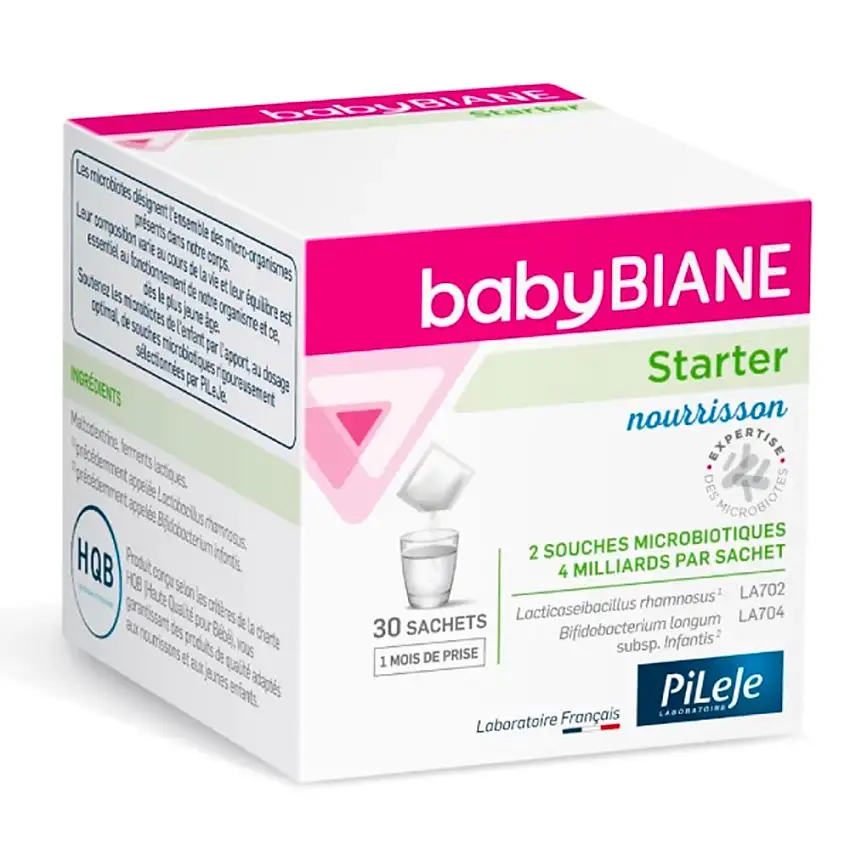 Pileje Babybiane Starter - 30 sachets - Complément microbiotique pour bébé