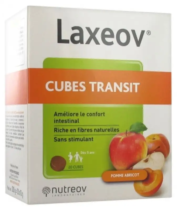 Laxeov Transit express 20 cubes pomme-abricot