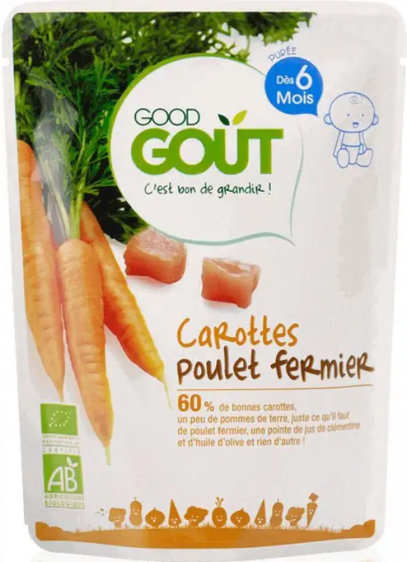 Carottes Poulet Fermier - 190g