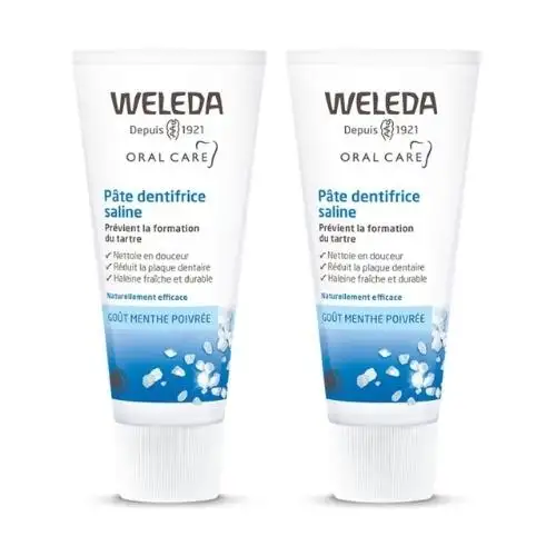 WELEDA - Pâte Dentifrice Saline Bio 2x75 ml
