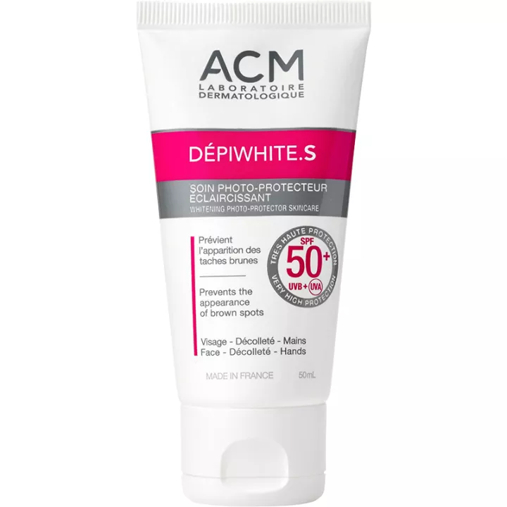 ACM Dépiwhite S Soin Photo-Protecteur Éclaircissant Spf 50+ 50 ml