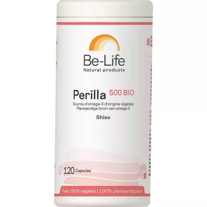 Be-Life Perilla 500 Bio Source d'Oméga 3 d'Origine Végétale