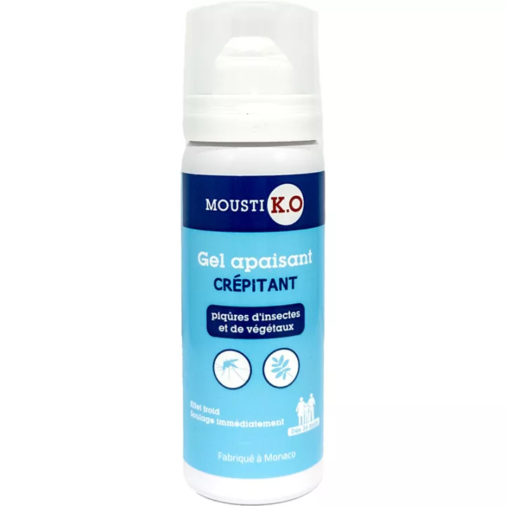 Mousti K.O Gel Apaisant Crépitant Après-Piqûre Effet Froid 50 ml