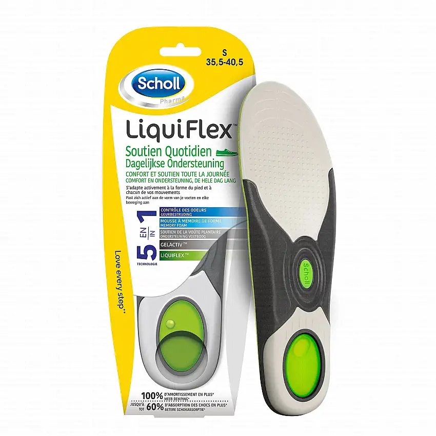 SCHOLL Semelles LiquiFlex Soutien Quotidien Chaussures taille 35.5/40.5