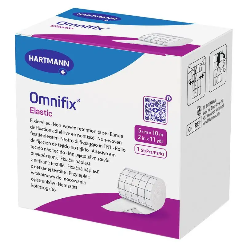 Omnifix Elastic 10 m x 5 cm - Bande adhésive multi-extensible en non-tissé