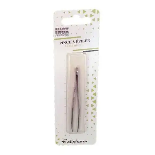 ESTIPHARM - Pince à Epiler Mors Biais 3" - 1 Pince