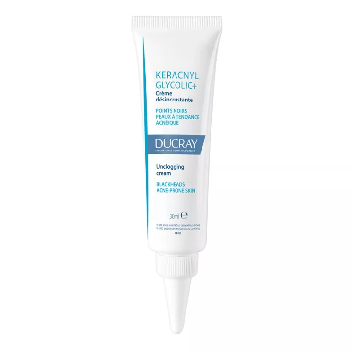 Keracnyl Glycolic+ Ducray Crème Désincrustante 30 ml