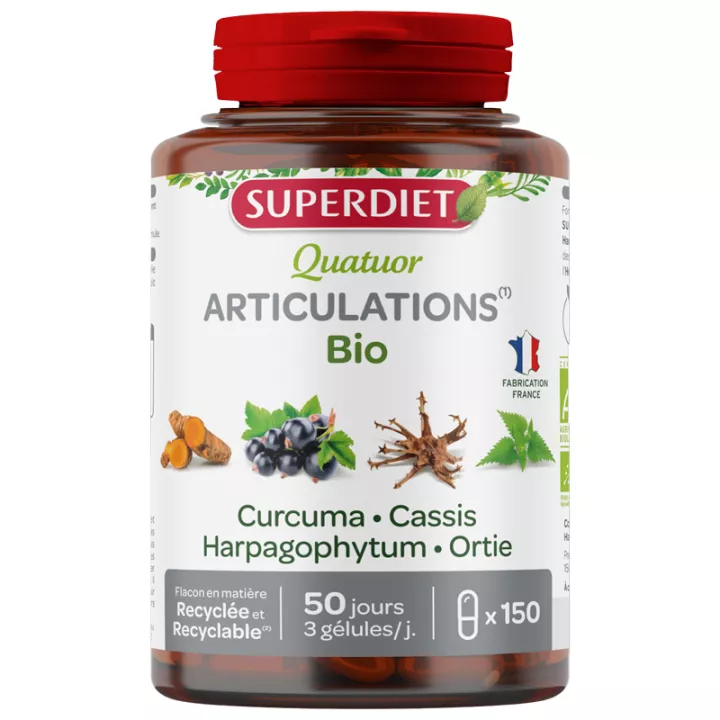 Superdiet Quatuor Articulations Bio 150 gélules