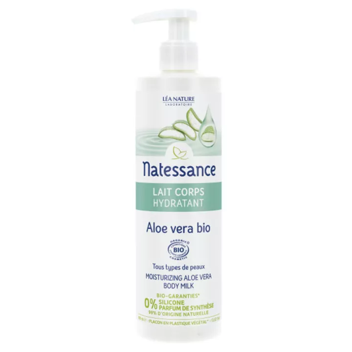 Natessance Aloe Vera Bio Lait Corps Hydratant 400 ml