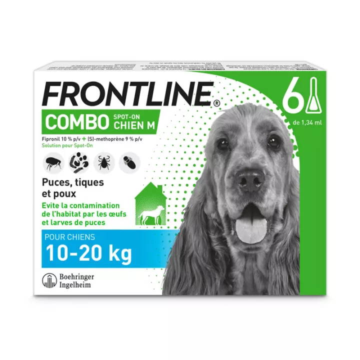 Frontline Combo Chiens M 10-20 kg 6 Pipettes