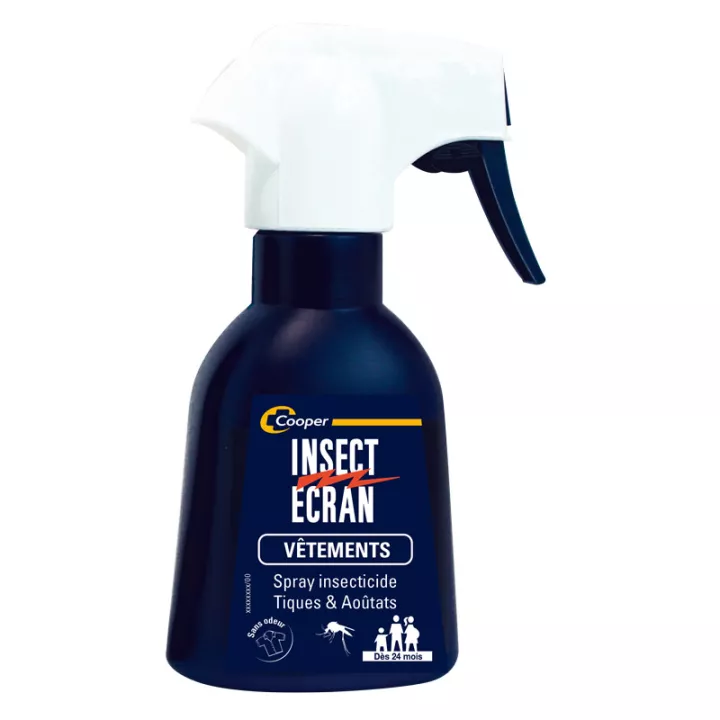 Insect Ecran Vêtements Spray Insecticide Tiques Aoûtat 200 ml