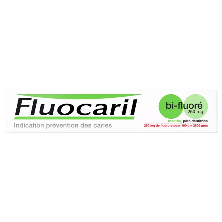Fluocaril Bi-Fluoré 250 mg Pâte Dentifrice Menthe 125ml