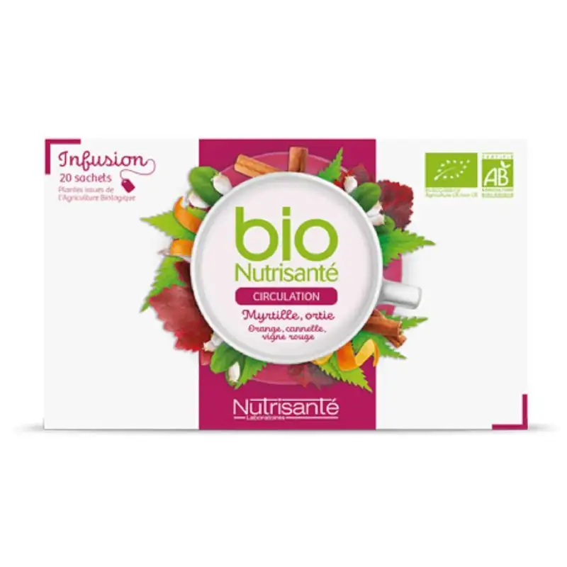 Nutrisanté Infusion Circulation Bio - 20 Sachets