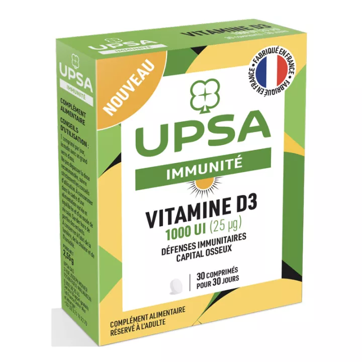 UPSA Vitamine D3 1000 UI 30 comprimés