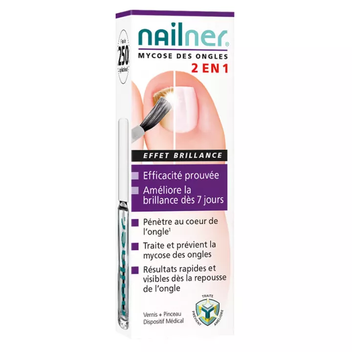 Nailner 2 en 1 Brosse et Vernis Mycose des Ongles 5 ml